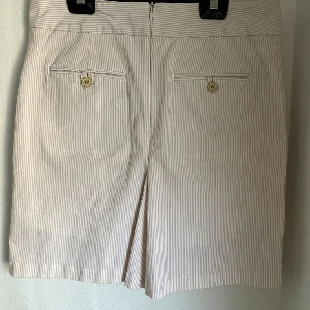 NWOT Peter Millar Golf Skort Womens Small Pink Peach Striped Retails $95 Small S - Picture 4 of 4